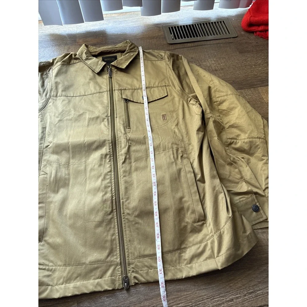 Brothers Sons Badlands Concealed Carry Jacket Mens XL Tan Khaki Tactical Zip NEW